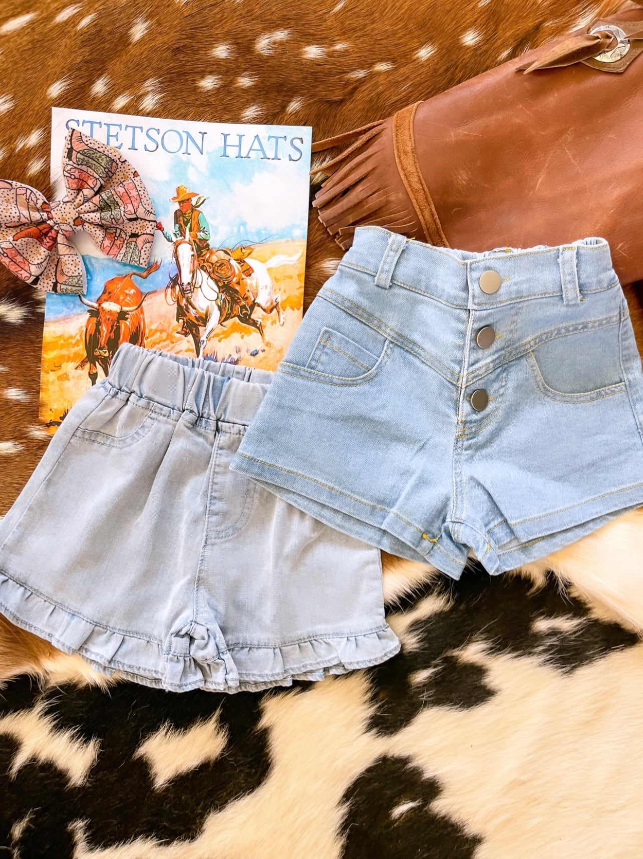 Denim High Waisted shorts